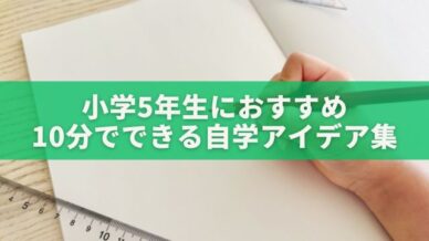 5年生向け！10分でできる自学アイデア集：ネタに困ったときの簡単学習法 | ちえだし