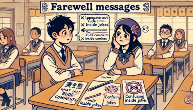 寄せ書きでやりがちなNG表現とは？